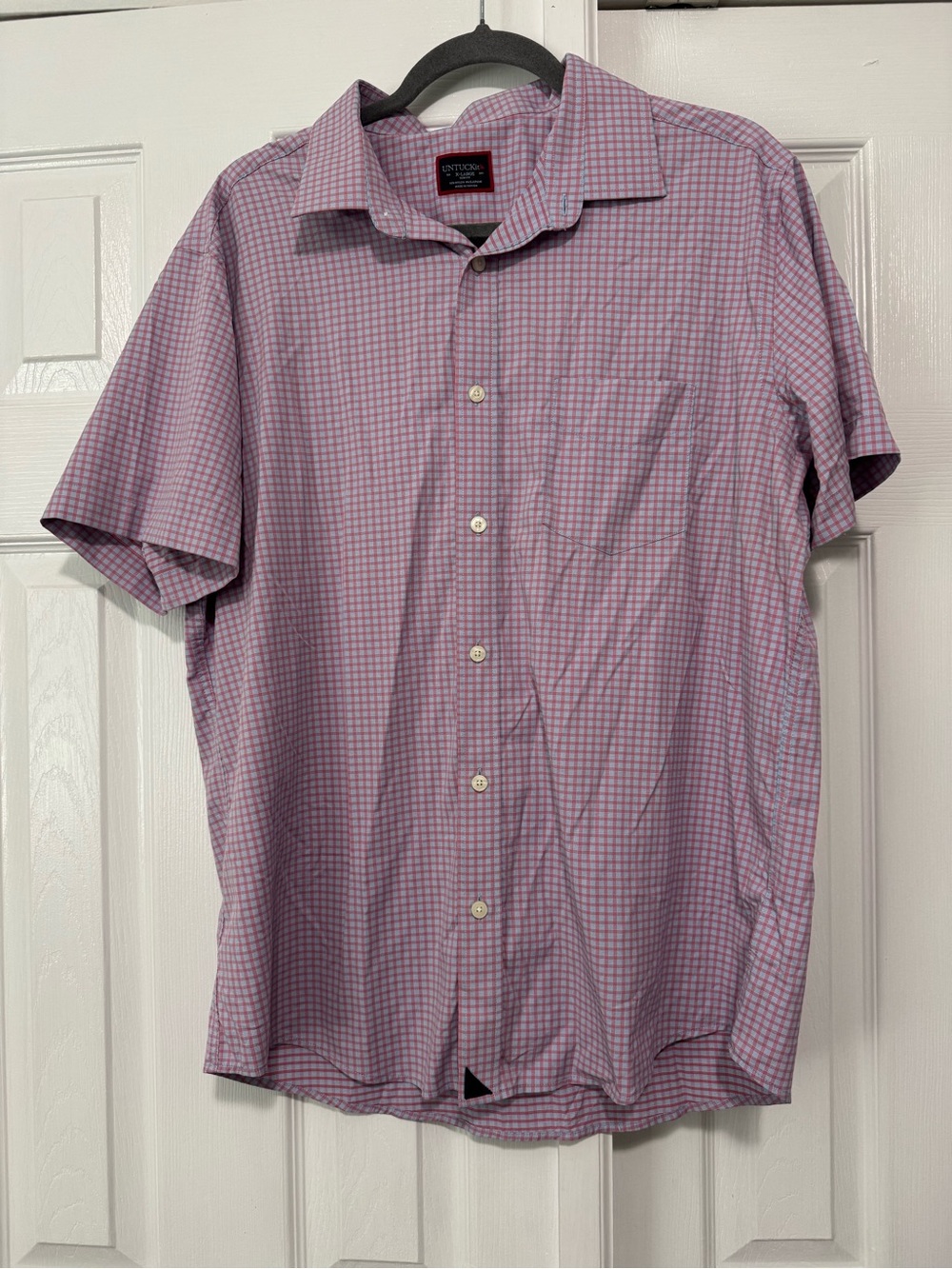 UNTUCKit Men's Short Sleeve Button-Down Shirt